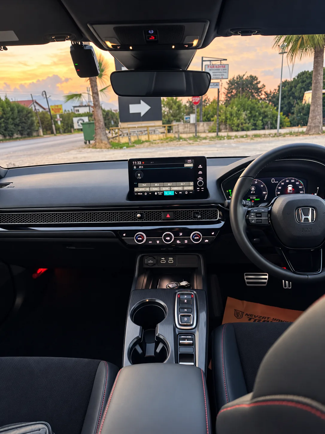 ERM Honda Civic sağdan direksiyonlu kabin ve ön konsol