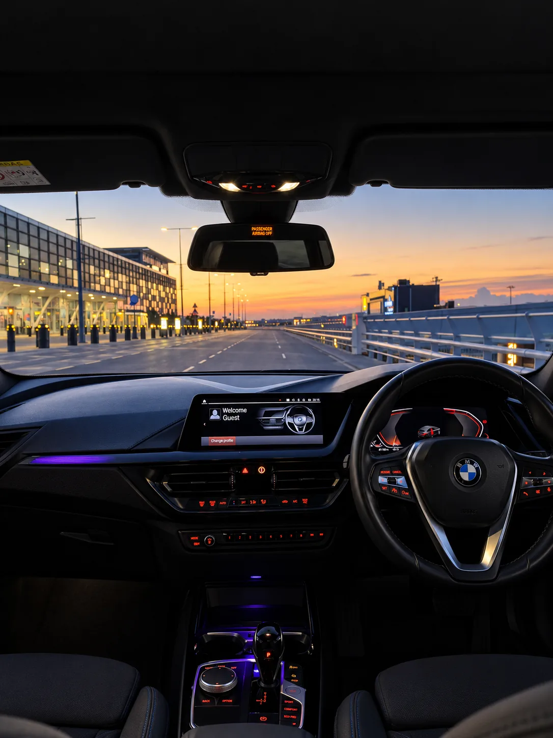 ERM BMW 116i sağdan direksiyonlu kabin ve ön konsol